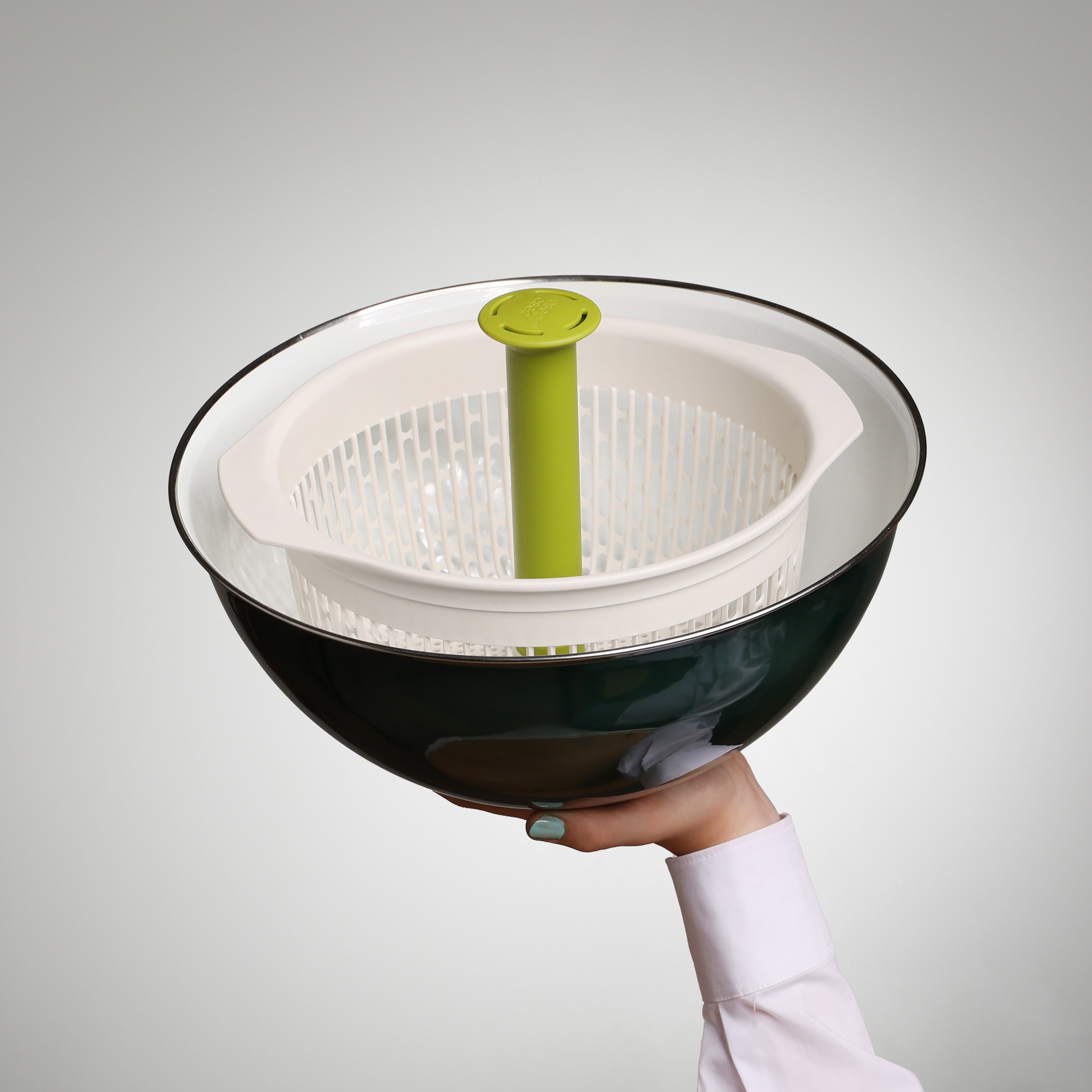 Küchenbereicherung - Salat-Schleudersieb für die Spüle oder YIV Schüssel