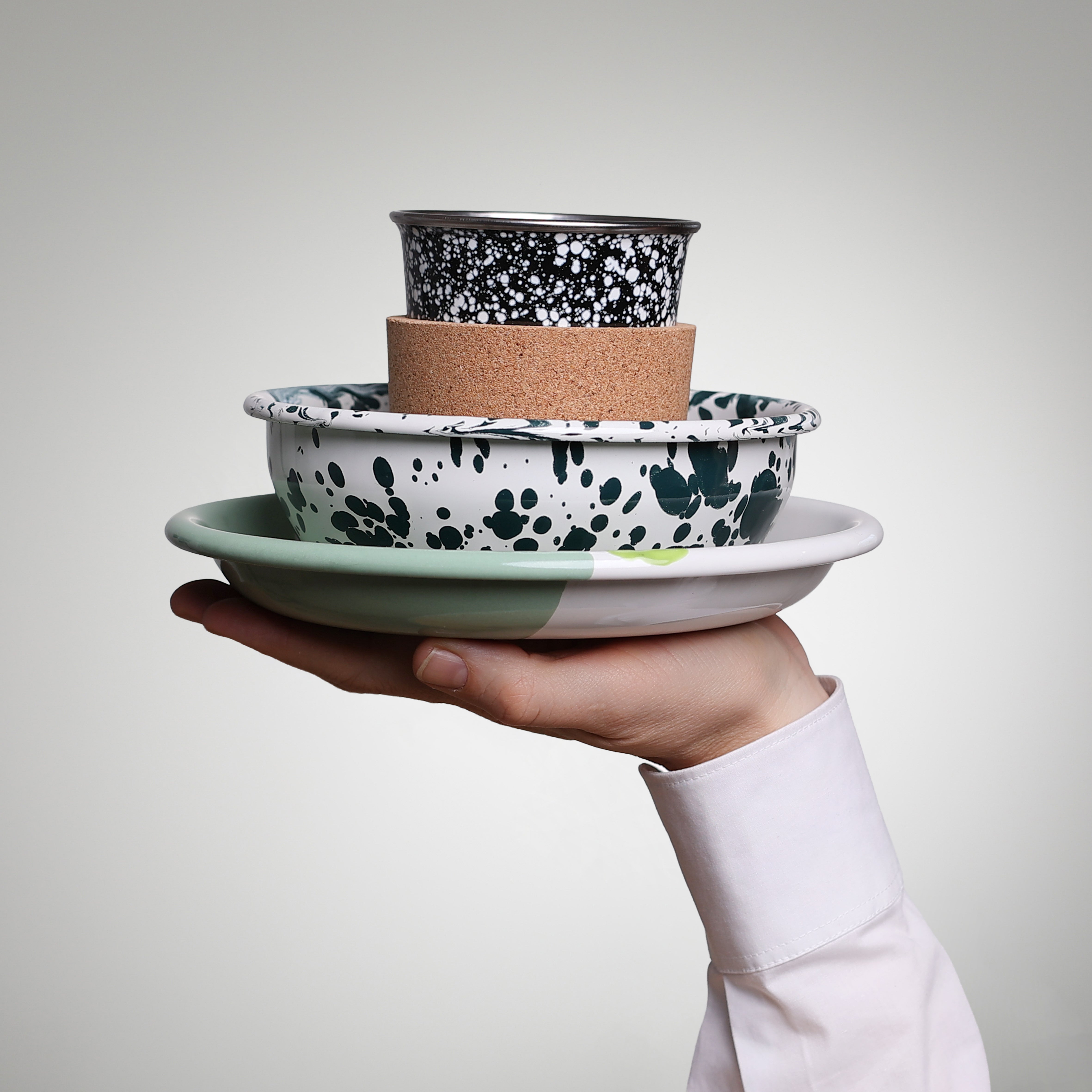 Emaille Trio YIV ONE – Dein Emaille Geschirr für Outdoor & Zuhause