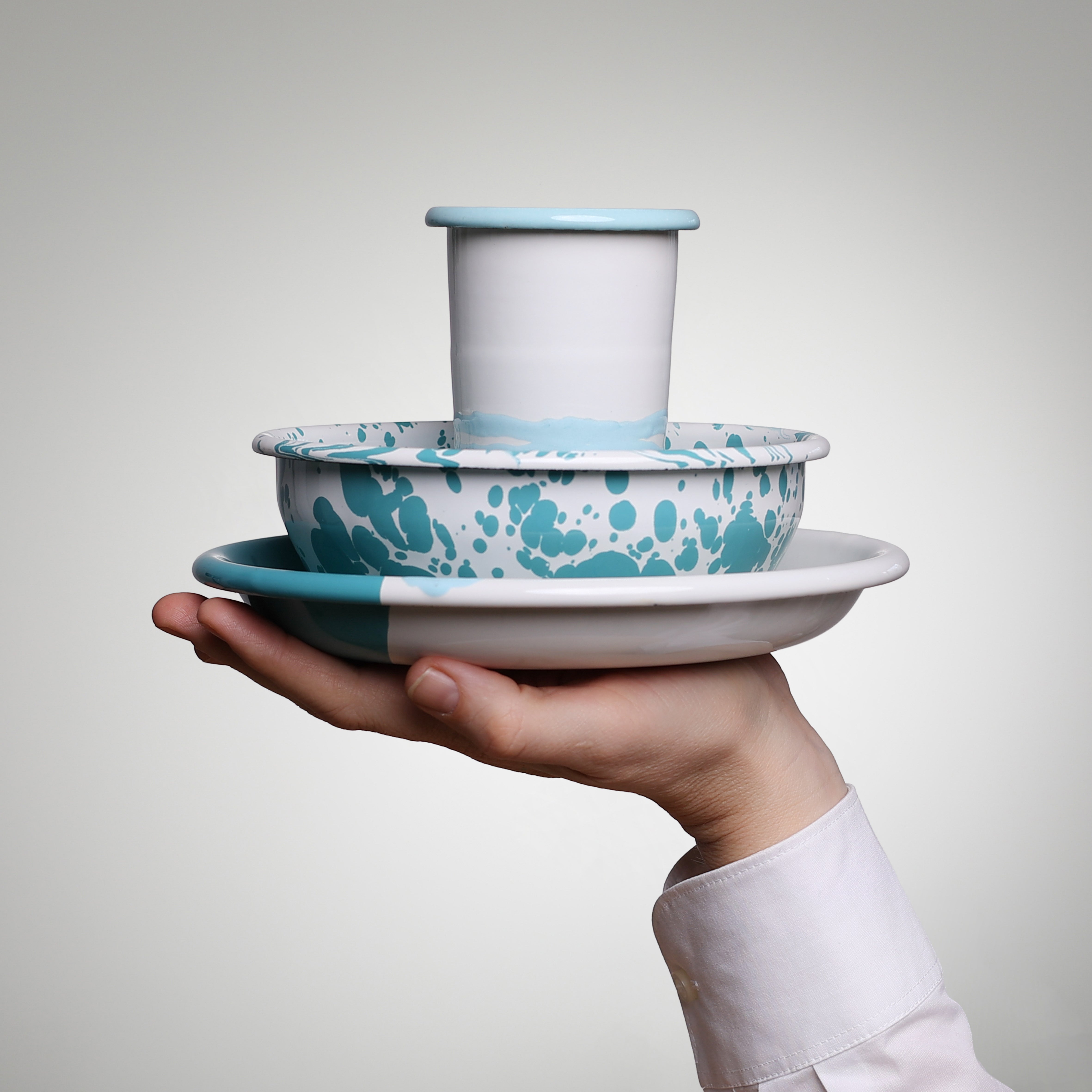 Emaille Trio YIV ONE – Dein Emaille Geschirr für Outdoor & Zuhause