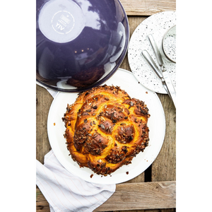 YIV Emaille Schüssel Ø 30 cm mit Deckel & Band – auslaufsicher für Transport & Picknick
