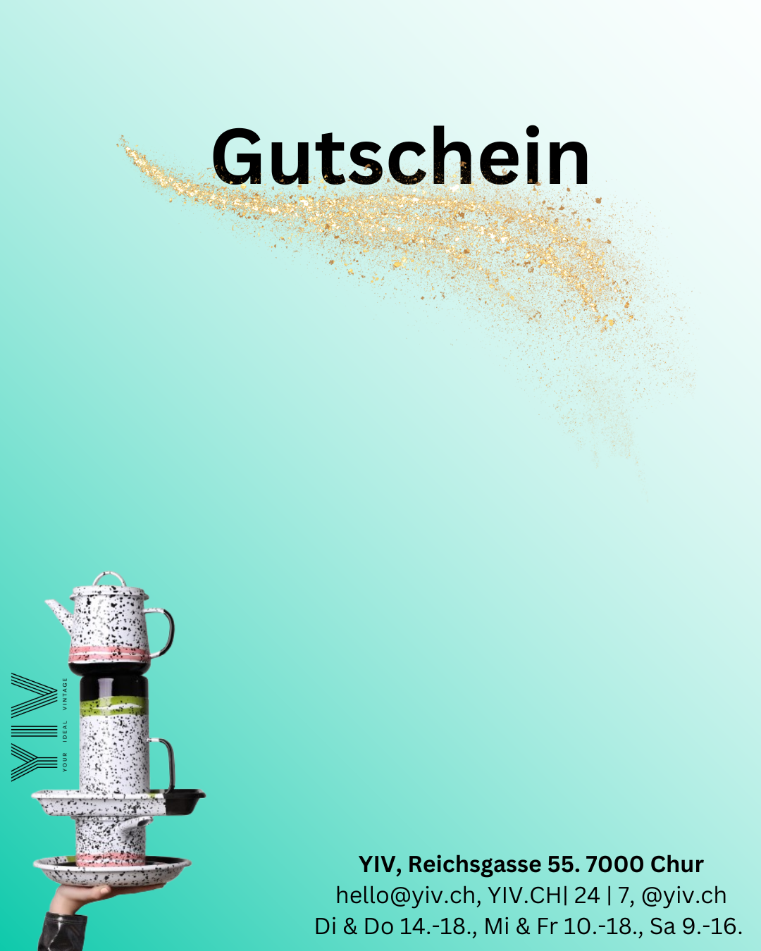 Gutschein YIV zum Ausdrucken & Einlösen im Laden – das perfekte nachhaltige Geschenk