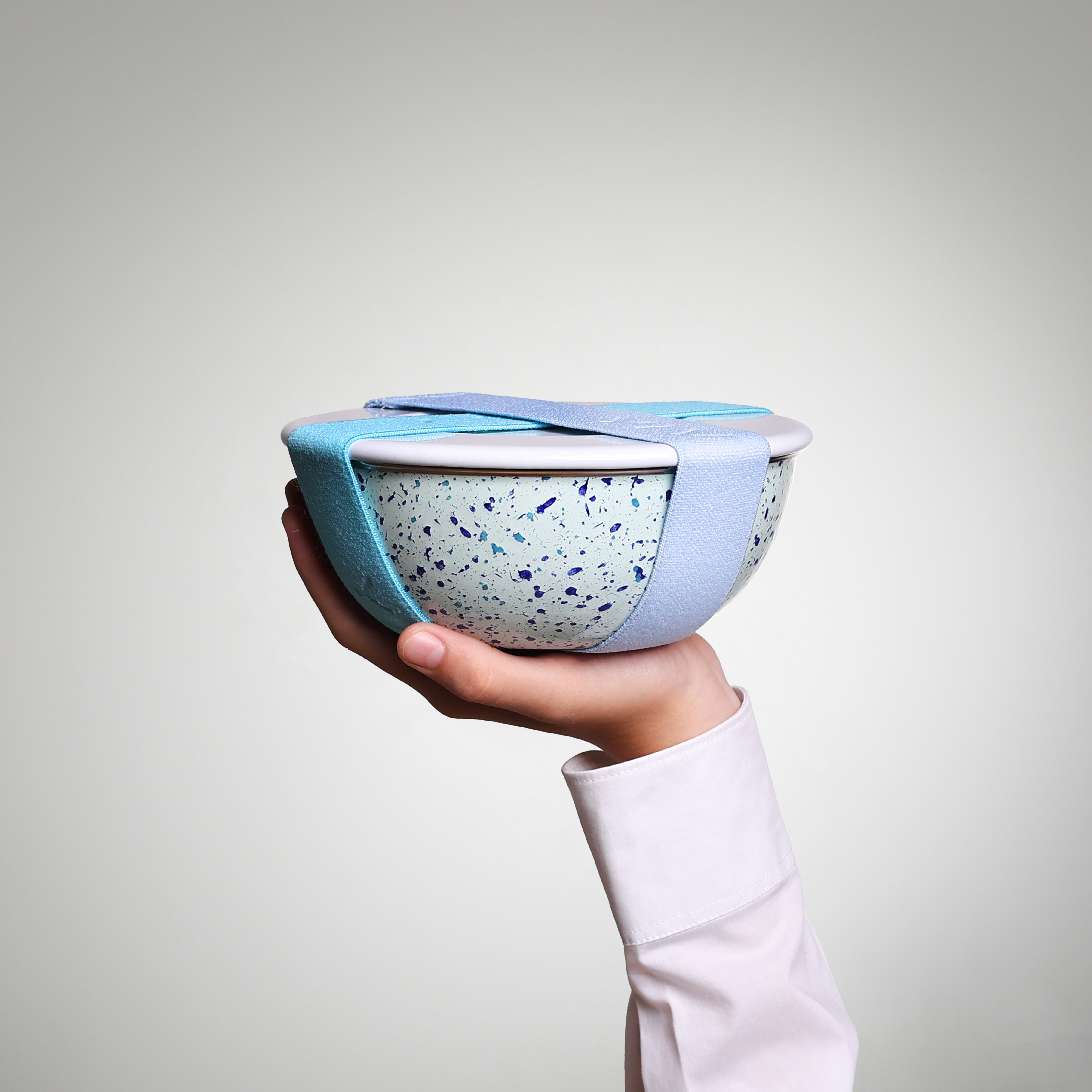 YIV Emaille Schüssel 18 cm mit Deckel – nachhaltig, vielseitig & wertig