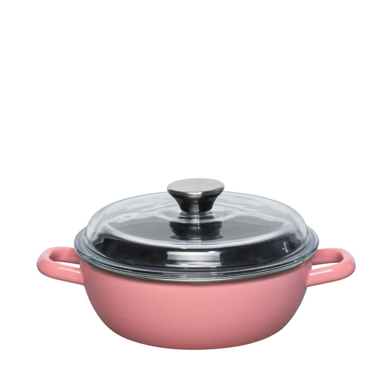 Emaille Schmortopf inkl. Deckel 20 cm, erhältlich – Nachhaltiger Bräter aus natürlichen Materialien, CO₂-neutral in Österreich produziert