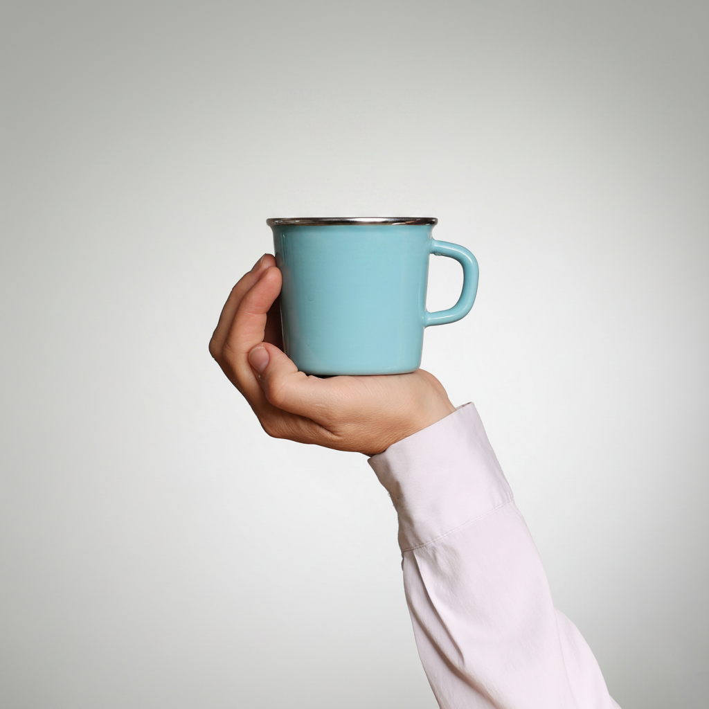 Enamel children's mug with design YIV – sustainable, versatile & with design, available immediately