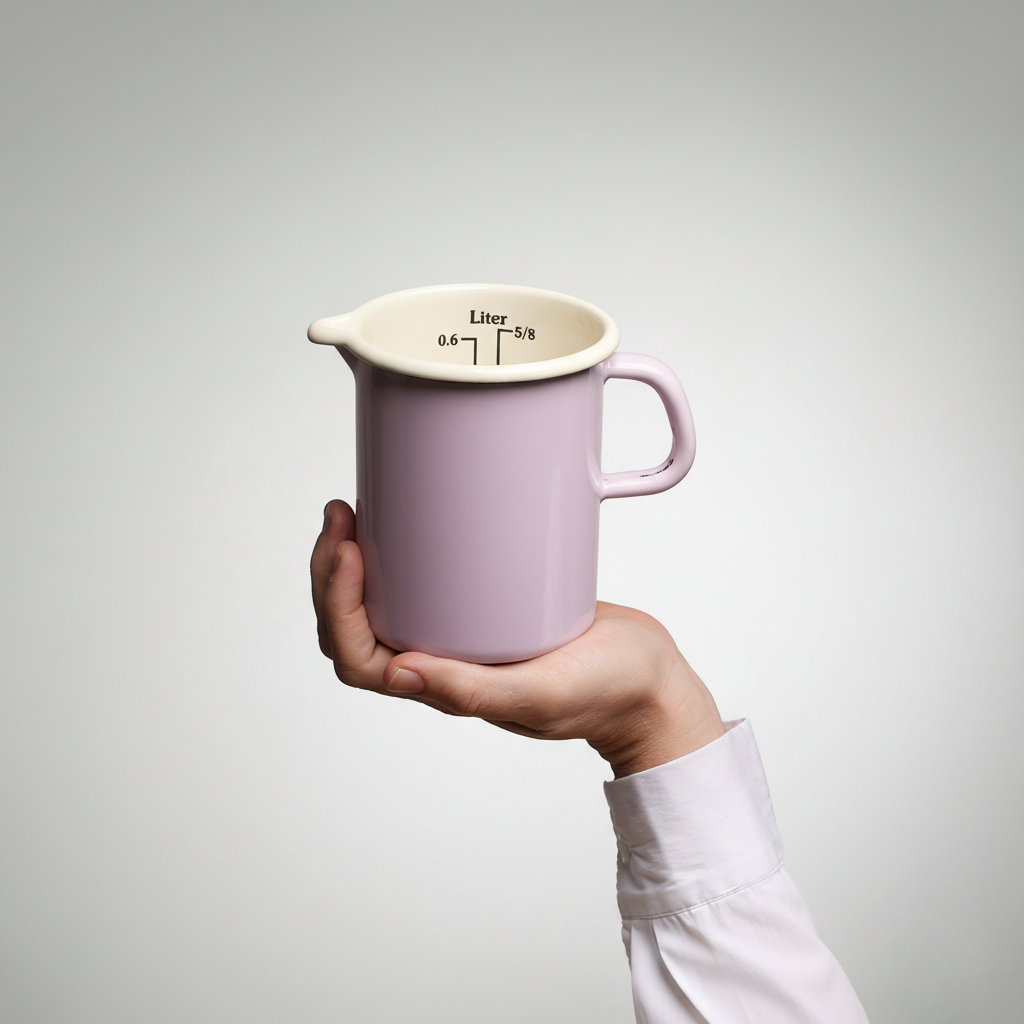 Emaille Krug YIV 5/8 Liter – nachhaltig, vielseitig & handgefertigt