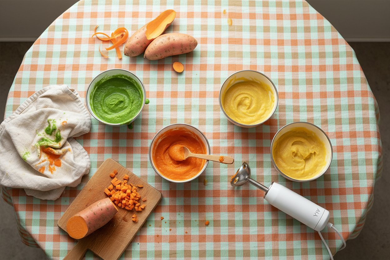 Babybrei im YIV Geschirr