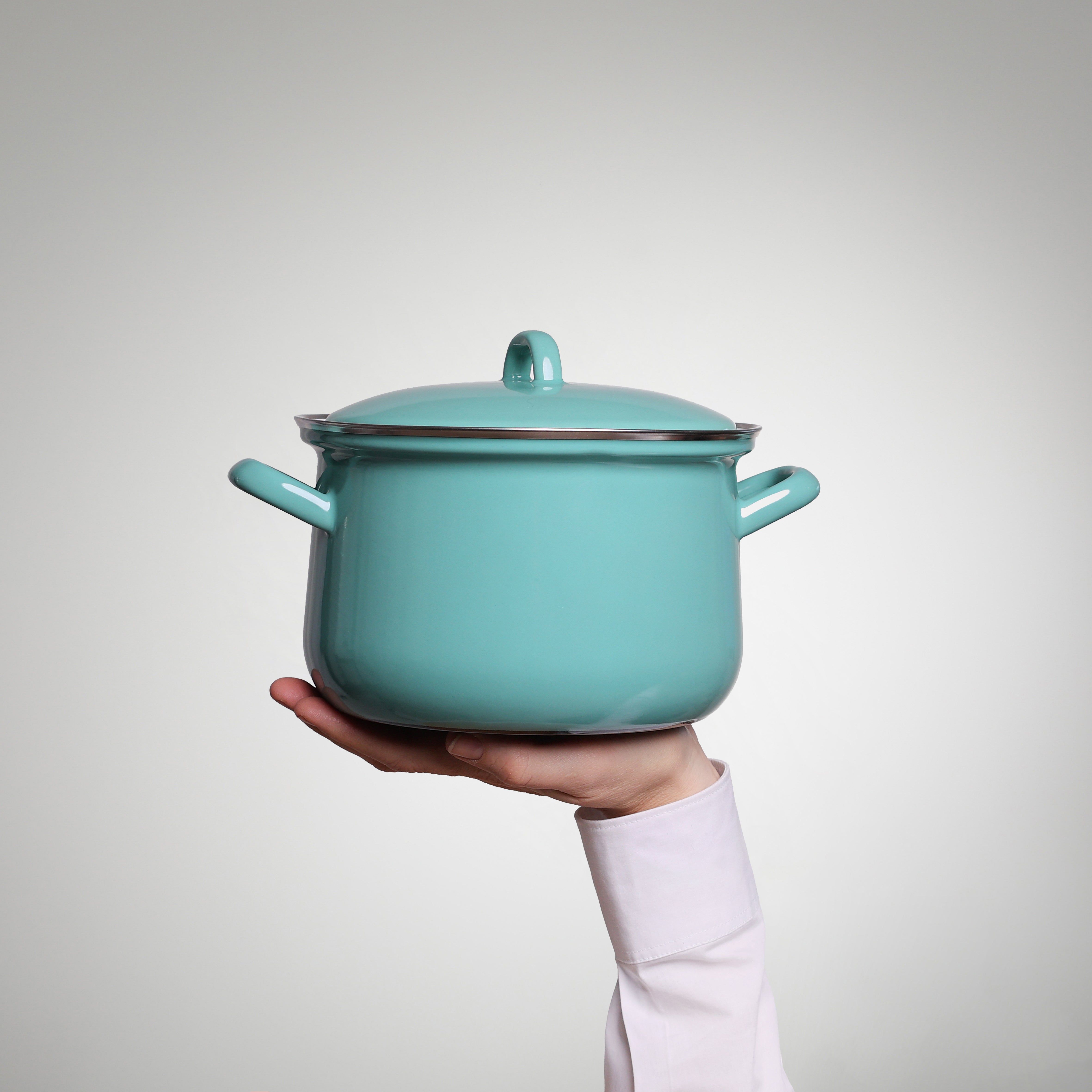 Emaille Kochtopf – nachhaltig & langlebig Ø 18 cm inkl. Deckel