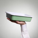 Emaille Multifunktionaleform & Backblech – Multifunktional zum Backen, Grillen & Einfrieren