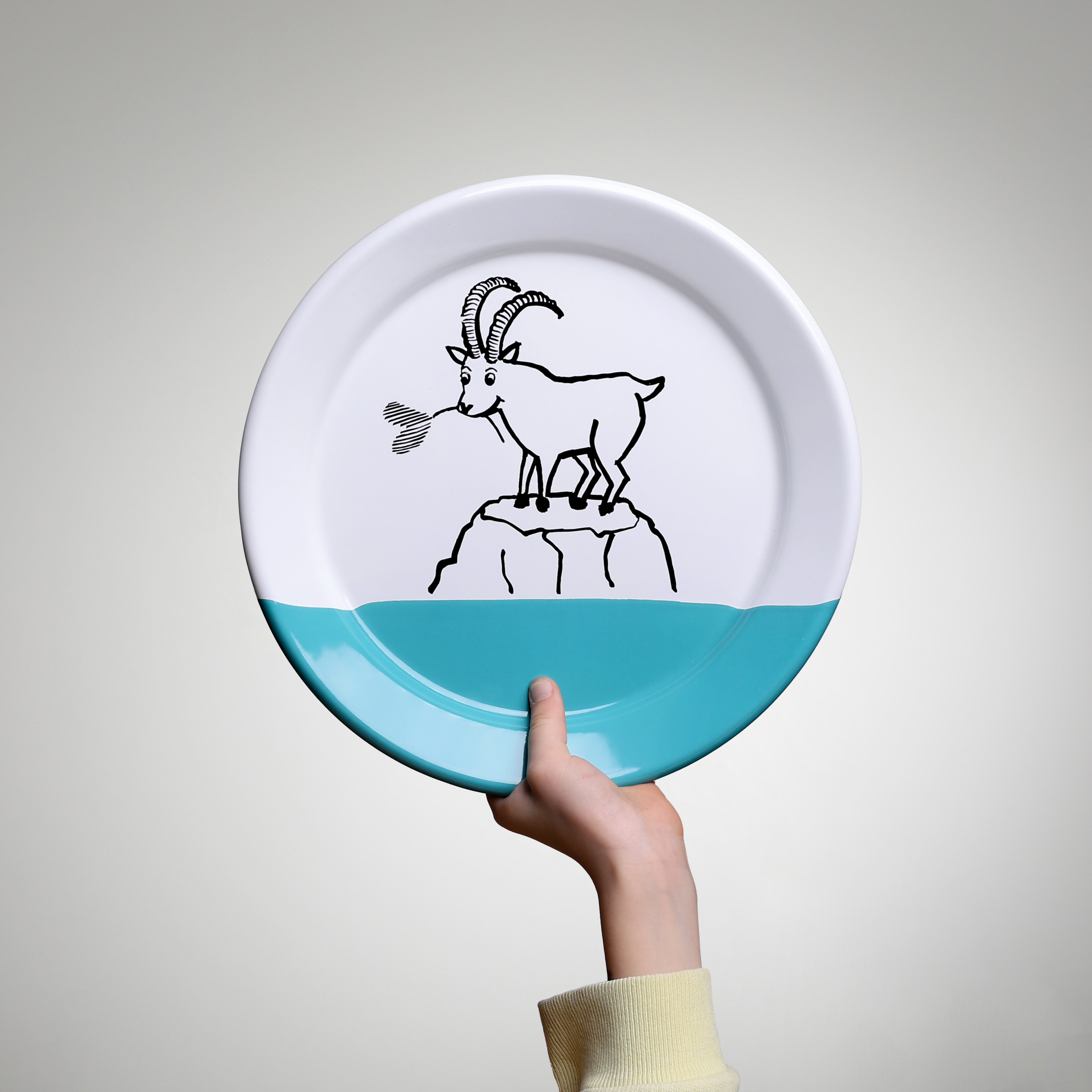 Emaille Kinder Sujet Quartett YIV – Becher, Schale & 2 Teller – perfektes Geschenk