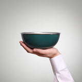 Emaille Schüssel YIV 18 cm mit Deckel – nachhaltig, vielseitig & wertig