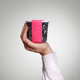 Emaille Becher Set YIV (bestehend aus Becher, Deckel, Dichtung und Band) – nachhaltig & schadstofffrei für Snacks, Babybrei & Znüni