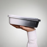 Emaille Multifunktionaleform & Backblech – Multifunktional zum Backen, Grillen & Einfrieren inkl. Deckel
